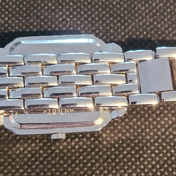 Cote D'Azur silver tone, mother of pearl watch - Picture 5 of 9